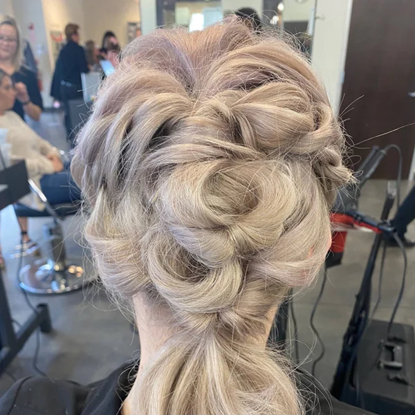 bridal event hair style
